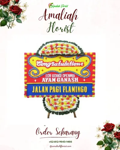 Bunga Papan Congratulation di Kronjo